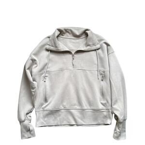 Old Navy ACTIVE Dynamic Fleece Pullover Sweatshirt Size M Mock Neck Half Zip